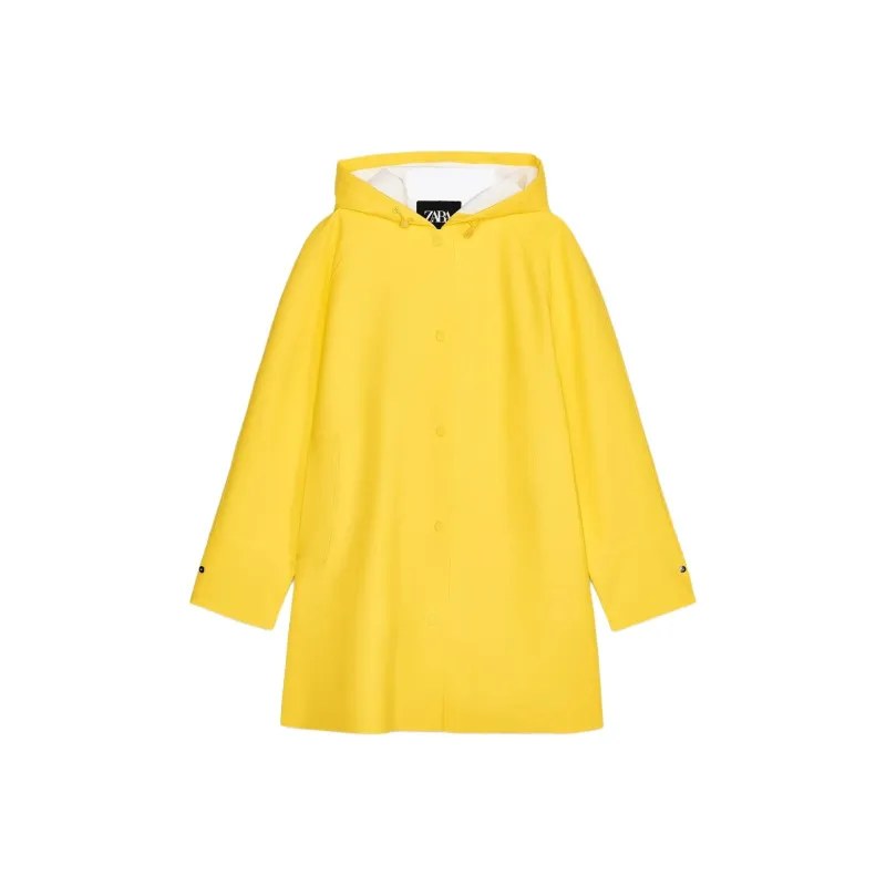 ZARA ZW Series Jackets Coats Women's Yellow-0