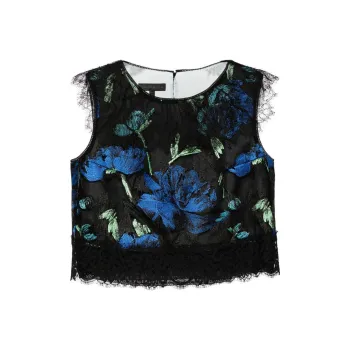 SHIATZY CHEN Libre Collection Floral Embroidery Top