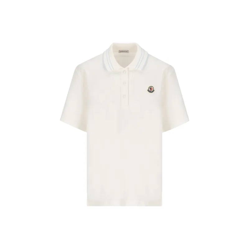Moncler Logo Patch Short Sleeved Polo Shirt-0