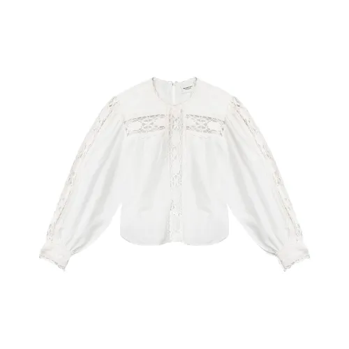 ISABEL MARANT ETOILE Valmira Lace Detailed Top