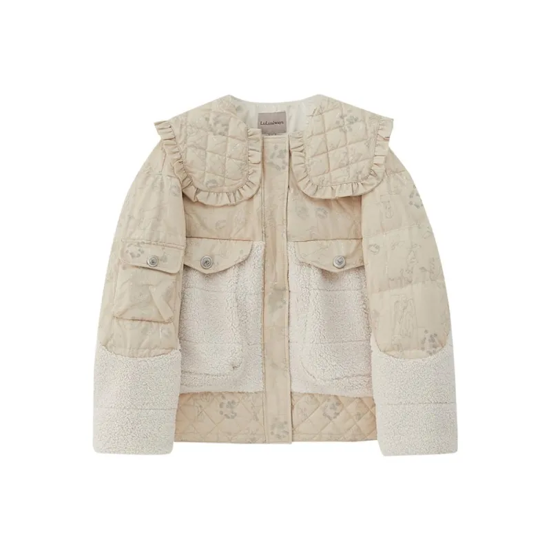 LULUALWAYS Down Jacket Women's Beige-0