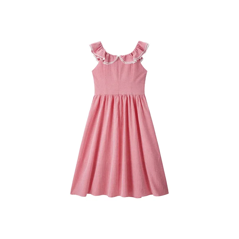LEDIN Sleeveless Dress Women's Cherry Red-1