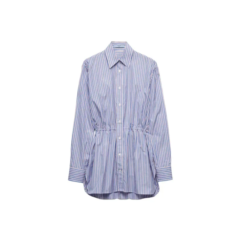 PRADA Striped Poplin Shirt-0