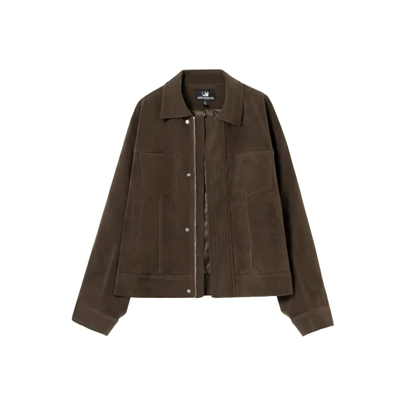 SOON FLOWER Jackets & Coats Unisex Coffee-0