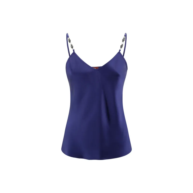 MaxMara Studio Afelio V Neck Sleeveless Top-0