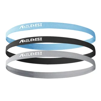 NAILEKESI Sweatbands Elastic Sports Running Fitness Unisex
