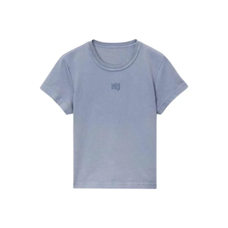 Alexander Wang Regular T-Shirt Women's Soft Sapphire Blue-0