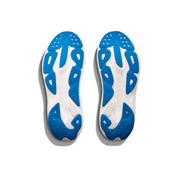 HOKA ONE ONE SKYFLOW Anti Slip Wear Resistant Low Top Casual Running Shoes Men's Blue White-4
