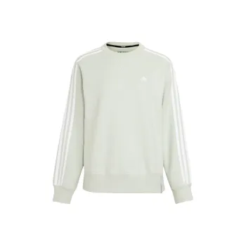 Adidas Women's Essentials 3 Stripes Sweatshirt Linen Green