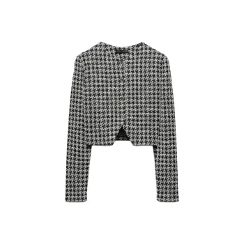 ZARA Jackets Coats Women's ** Black/White