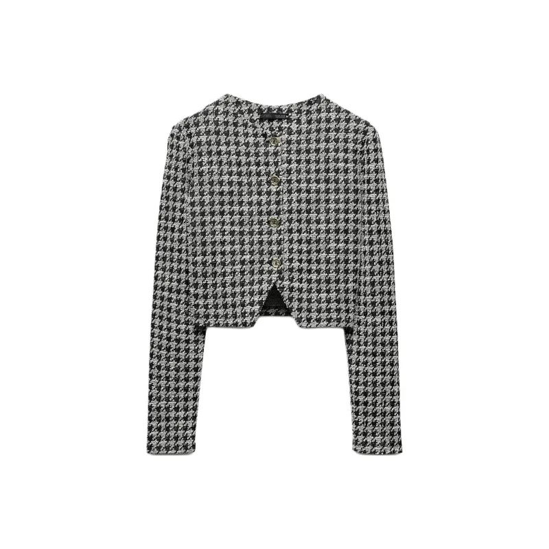 ZARA Jackets Coats Women's ** Black/White-0