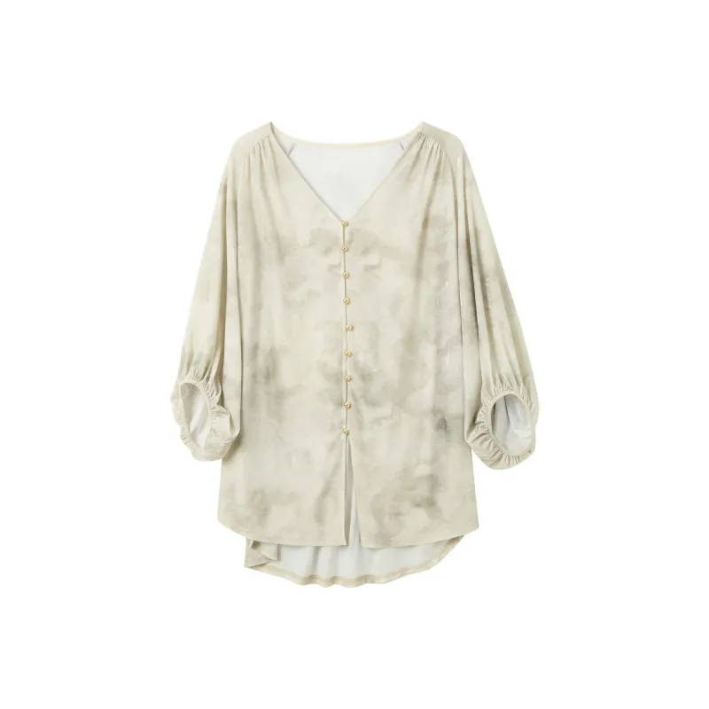 3COLOUR Shirt Women's Light Gray Green-0