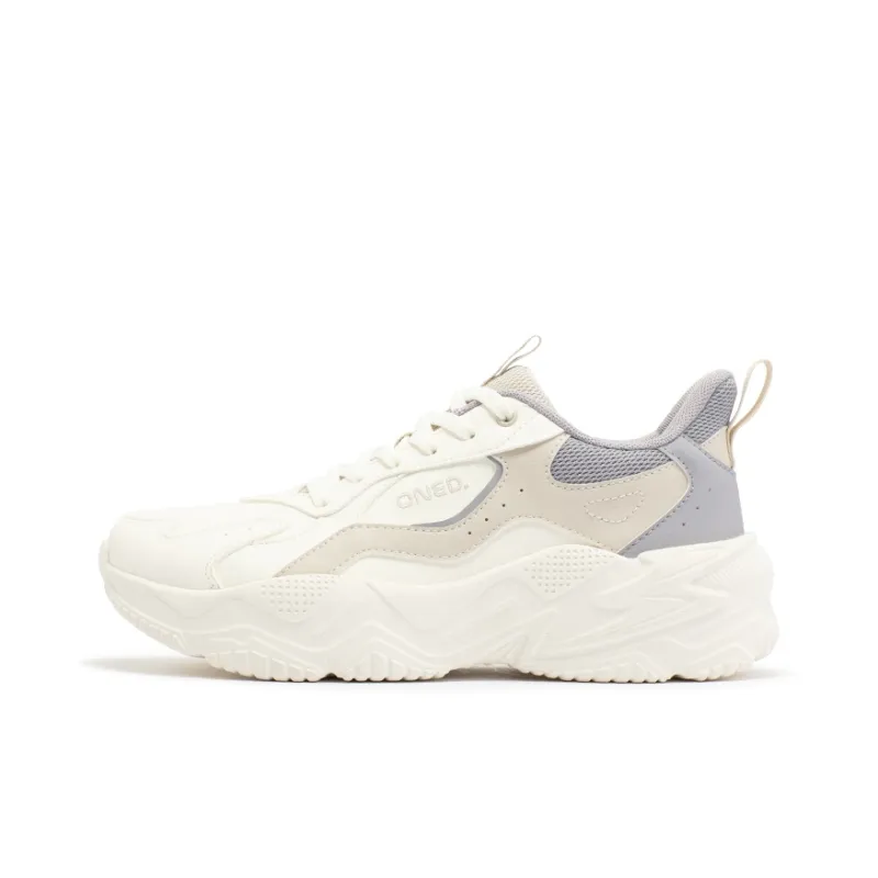 361° Cushioning Abrasion Resistant Lightweight Low Top Casual Shoes Women's Feather White Oat Milk-0