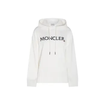 Moncler Logo Embroidered Drawstring Hoodie