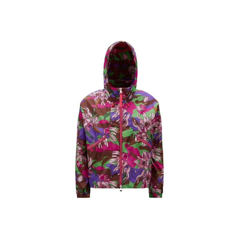 Moncler Floral Printed Zipped Windbreaker-0
