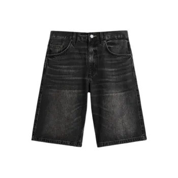 ZARA Denim Shorts Men Black