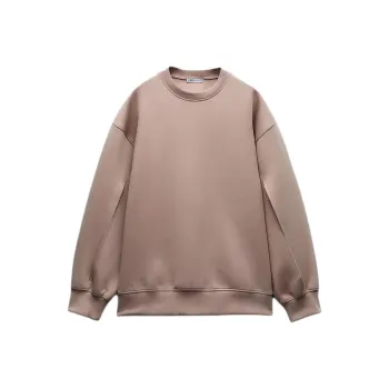 ZARA Sweatshirt Women's Earth Gray Pink