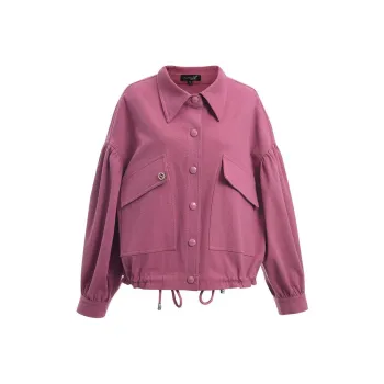 OUNIXUE Jackets Women's Fuchsia