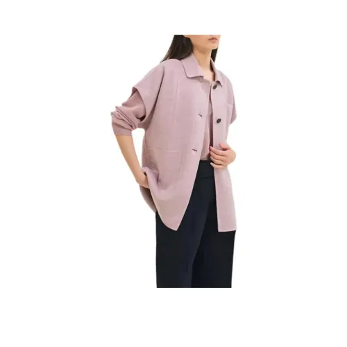 HERMES Jackets Coats Women's Light Pink