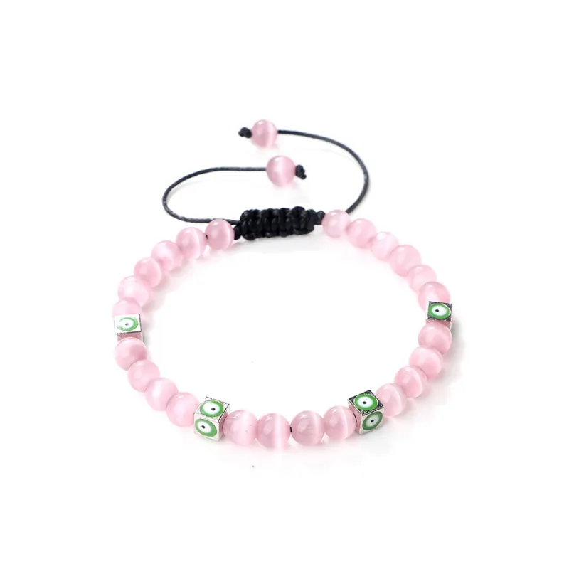 Inkopper Glass Cat Eye Bracelets Unisex-3