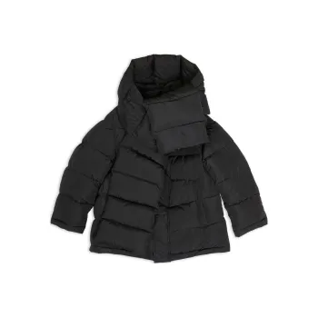 Balenciaga Detachable Scarf Padded Jacket