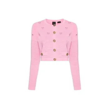 PINKO SS24 Knitwear Women's Bubble Gum Pink