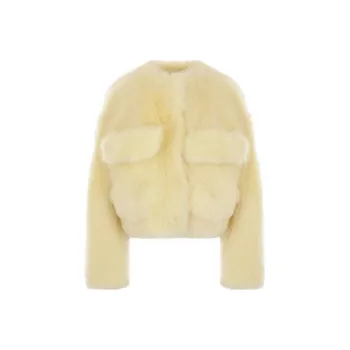 Bottega Veneta Fluffy Cropped Jacket