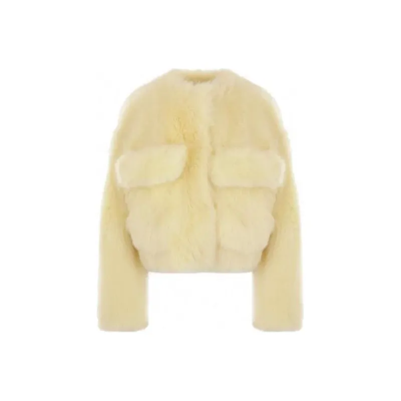 Bottega Veneta Fluffy Cropped Jacket-0