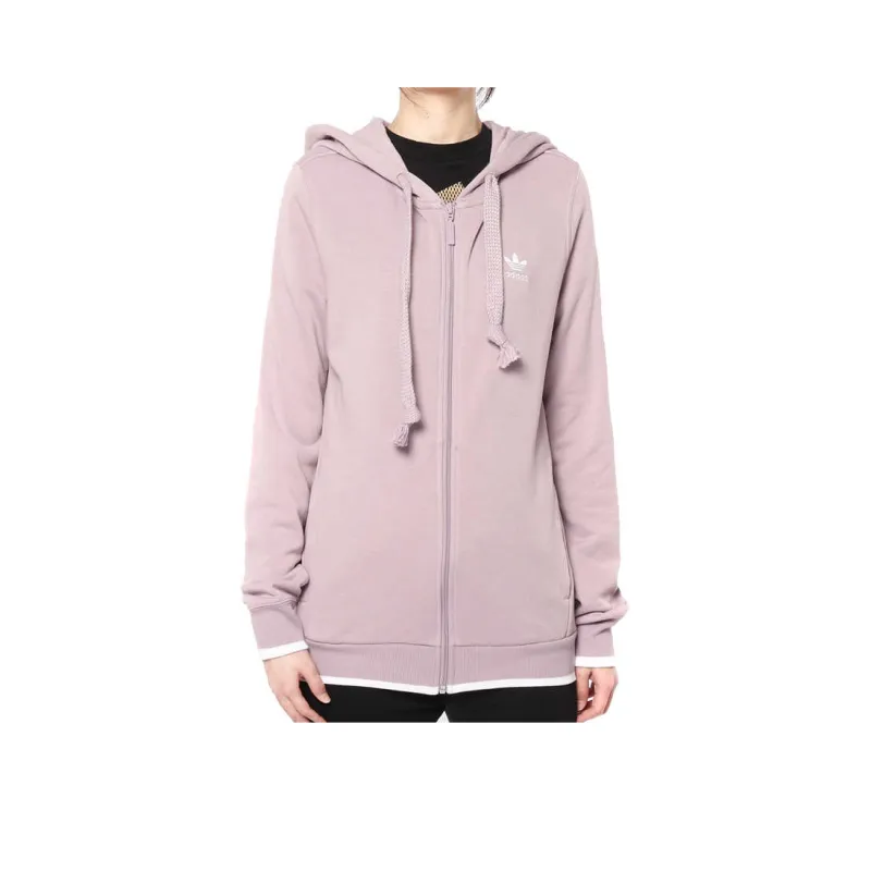Adidas Originals ZIP HOODIE Jackets Coats Women's Pink-0