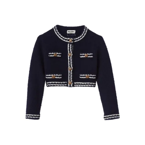 MIU MIU Button Up Cropped Cardigan