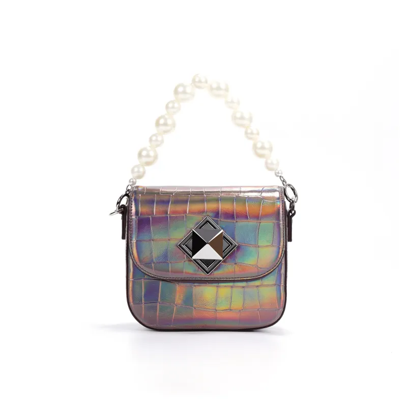 COURONNE Cow Leather Handbag Regular Women's Multicolor-5
