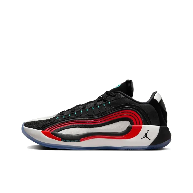 Jordan Luka 4 Anti Slip Wear Resistant Low Top Basketball Shoes Unisex Black Overseas Version-0