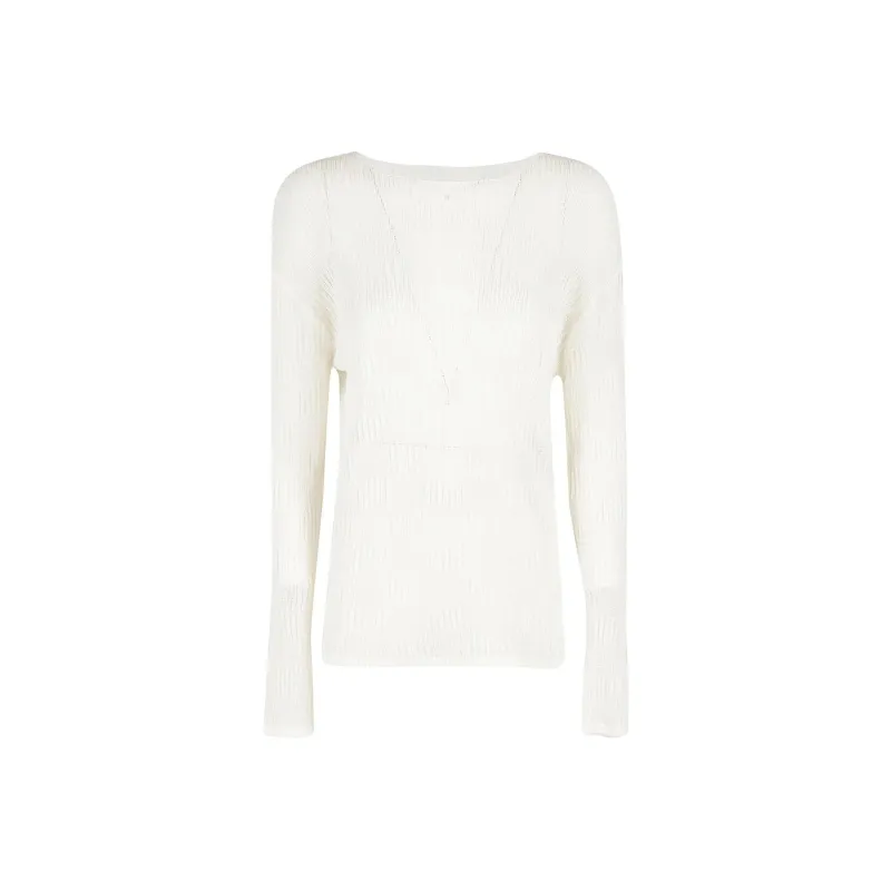 LOW CLASSIC Ribbed Long Sleeve Top-0