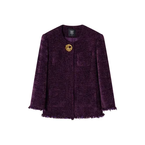 Ouyang Jackets Coats Women's Grape Purple