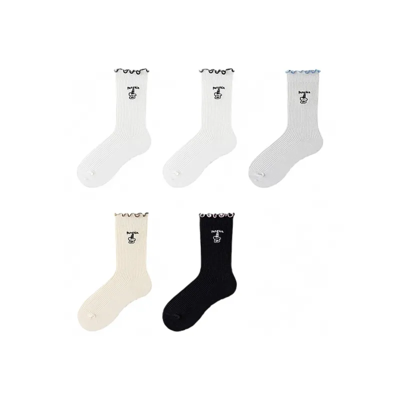 H YXIANG Mid Calf Socks Women's Combo Set-16