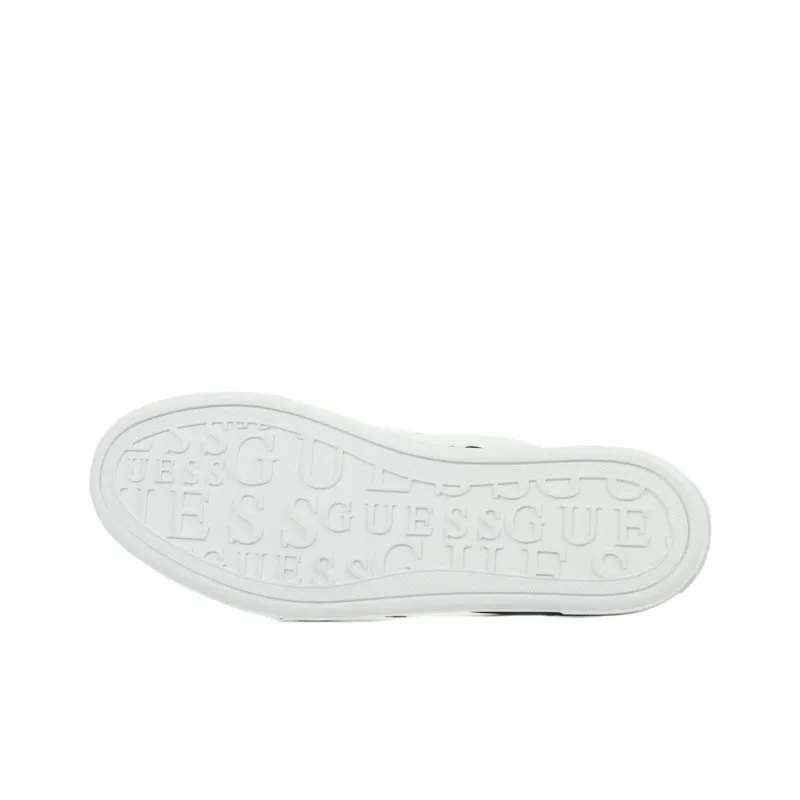 GUESS Gianele Abrasion Resistant Low Top Skateboard Shoes Women's White-5
