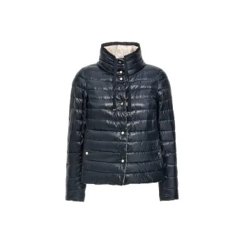HERNO Quilted High Neck Reversible Coat