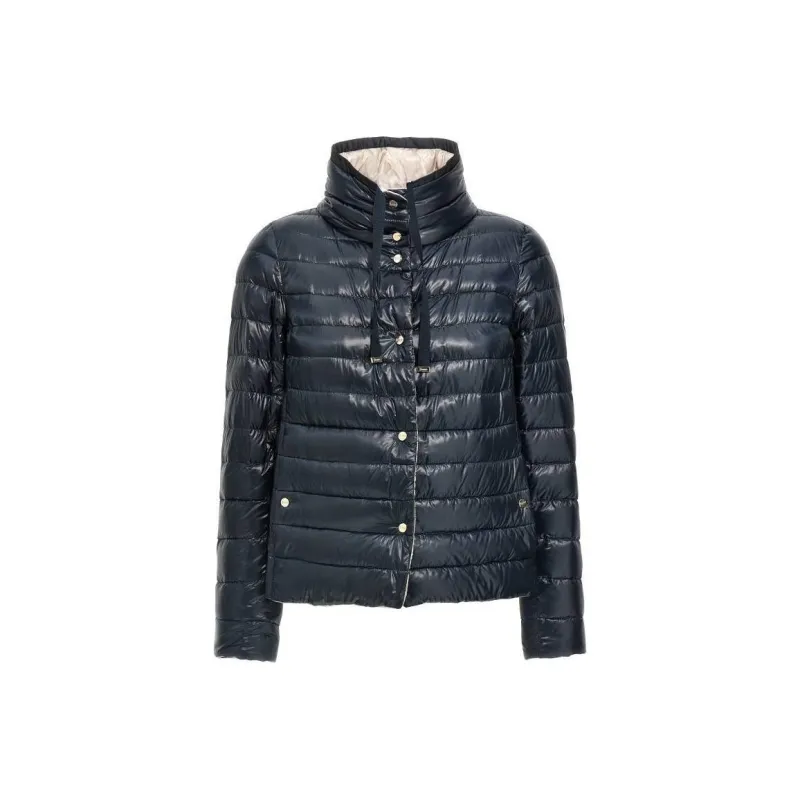 HERNO Quilted High Neck Reversible Coat-0