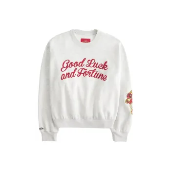 Hollister Year Of The Dragon CNY Series Sweatshirt Women's Light Heather Gray