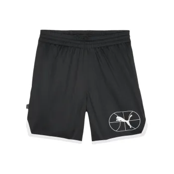 PUMA SHORT JUNIOR VARSITY Basketball Shorts Men's Black 01