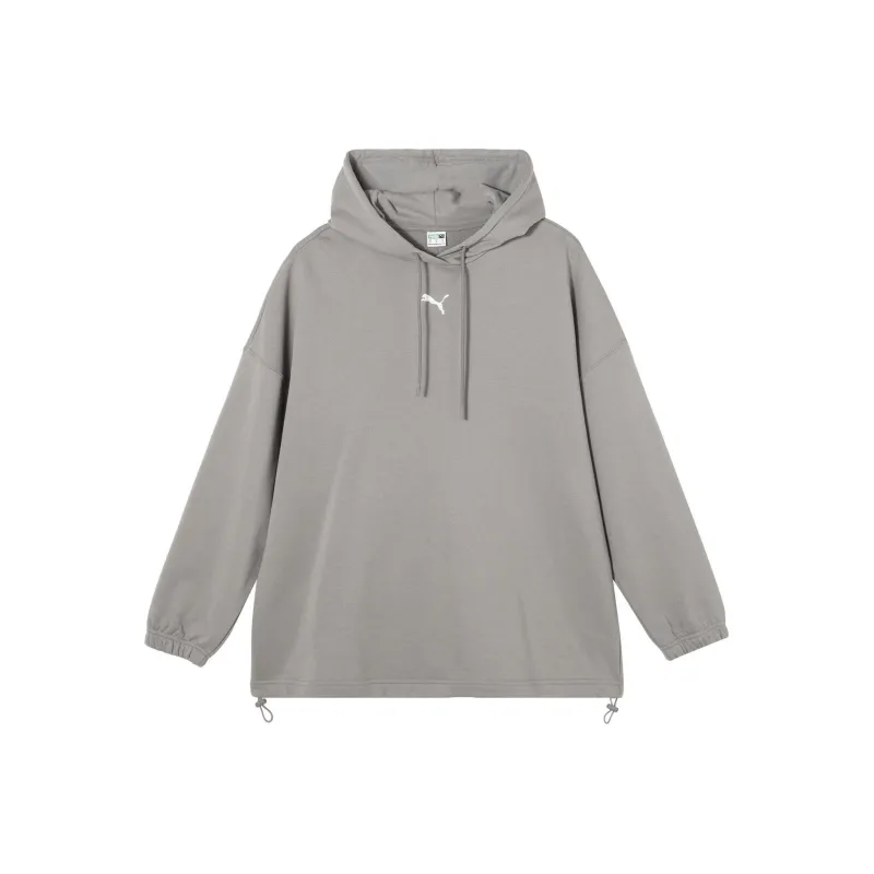 PUMA DARE TO OVERSIZED HOODIE TR Sweatshirt Women's Light Gray-0