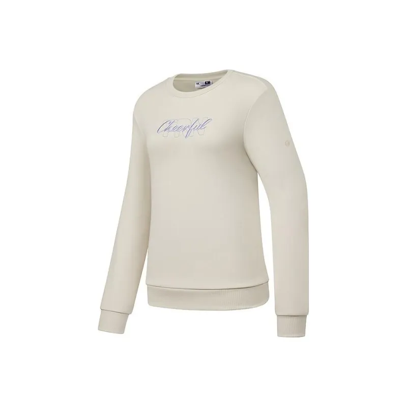 QIAODAN FS23 Sweatshirt Women's Cream White-0