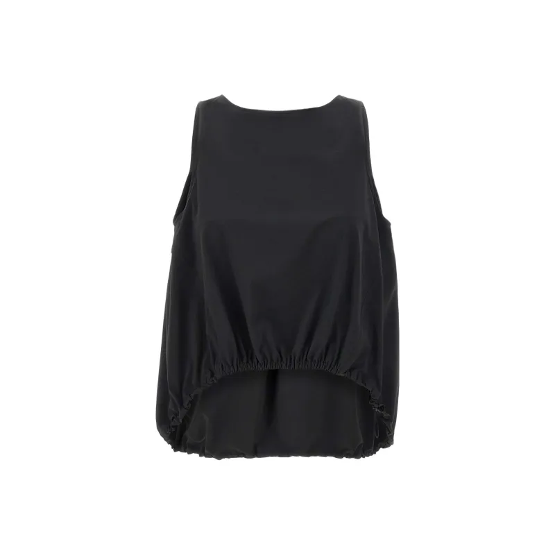 HERNO Drawstring Hem Puffer Tank Top-0