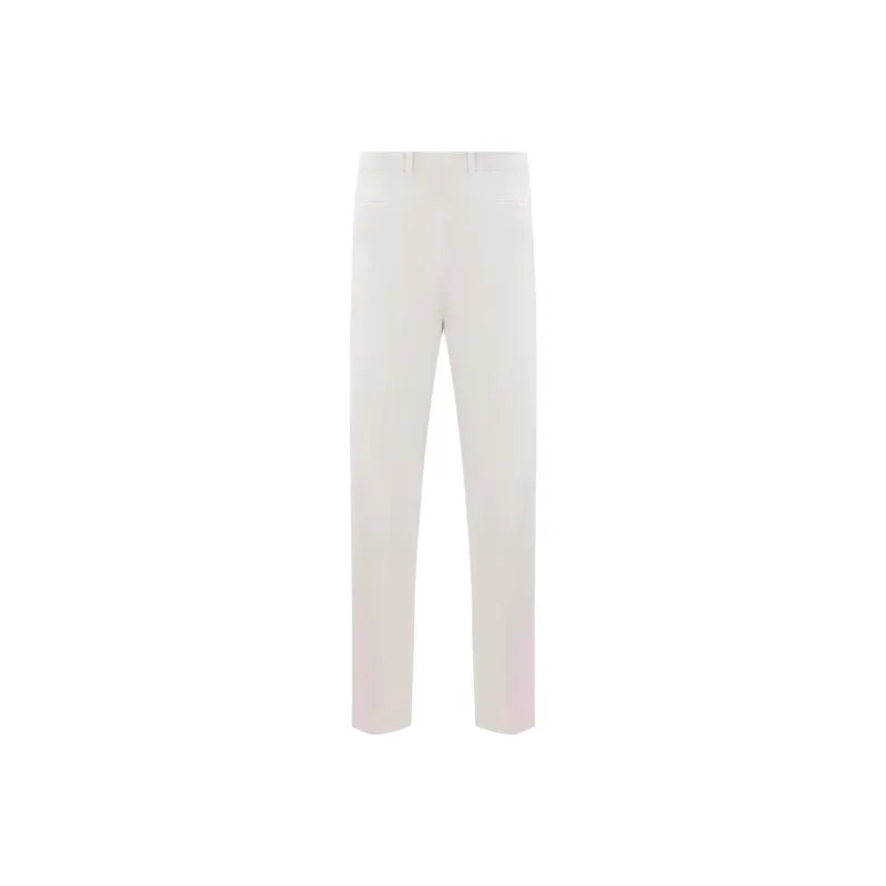 Brunello Cucinelli Leisure Fit Pleated Gabardine Trousers-1