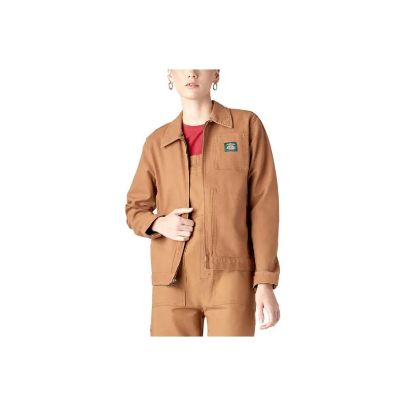 Jameson X Dickies Jackets Women's Washed Brown Duck Color-0