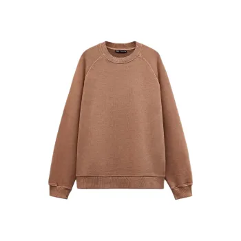 ZARA Sweatshirt Women's Gray Orange