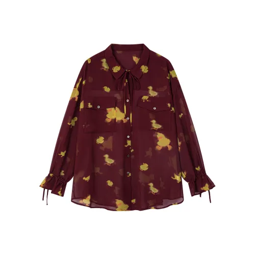 UOOYAA Shirts Women's Print