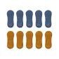 Men's-10 Pack (Lake Blue 5+Ginger Yellow 5)