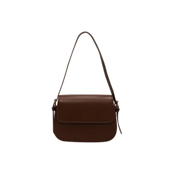 SEVENMOONS PU Shoulder Bag Regular Unisex Ecru/Black/Brown