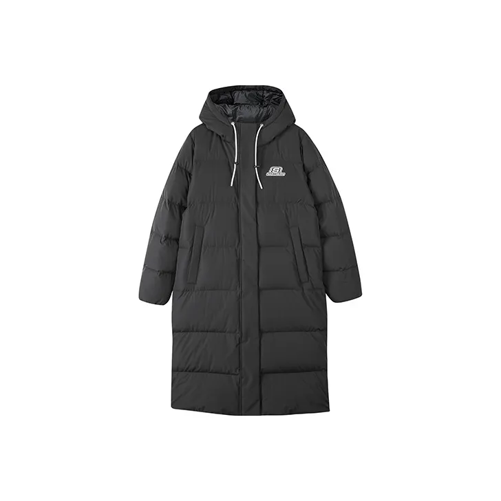 Skechers Colorful FW23 Down Jacket Women's Charcoal Black-0
